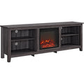 Charcoal Fireplace TV Console M812