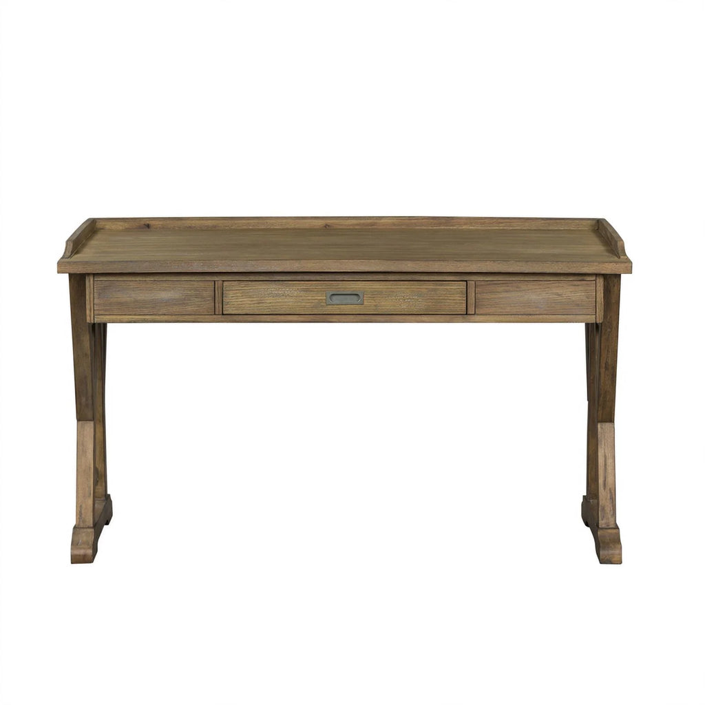 Rustic Saddle Finish Lift Top Writing Desk S74854