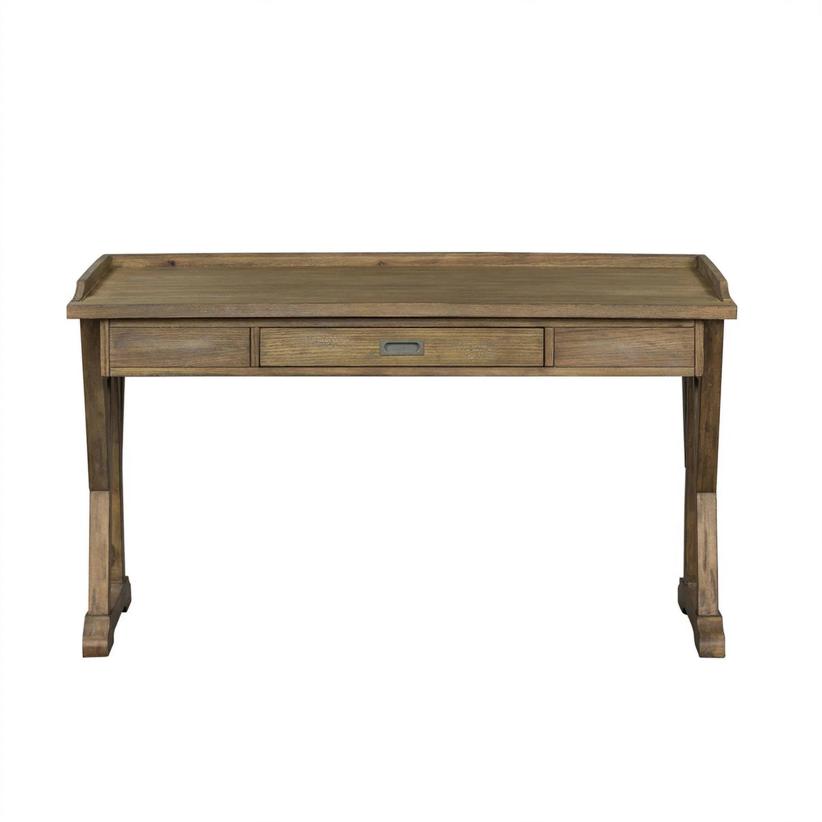 Rustic Saddle Finish Lift Top Writing Desk S74854