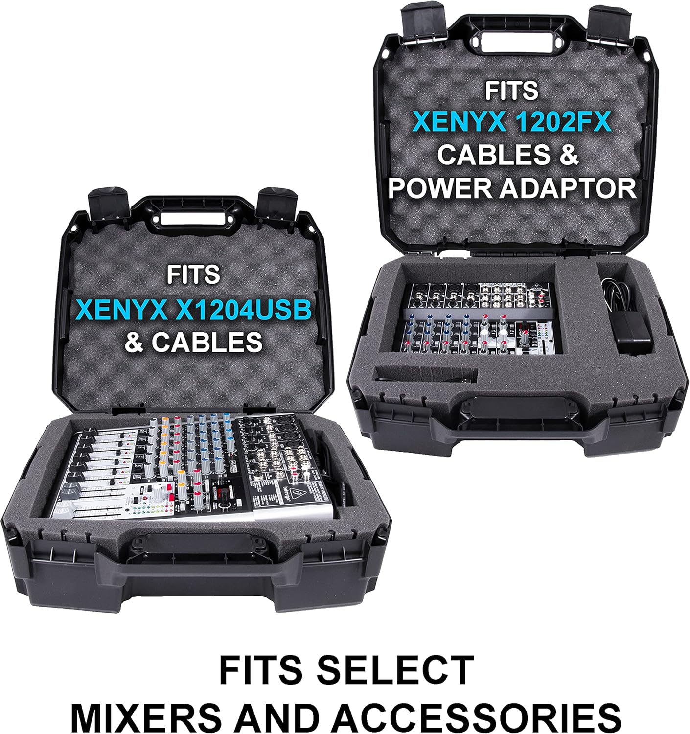 17 Hard Shell Audio Mixer Travel Case O208