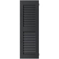 Black Louvered Shutters Pair Y153808